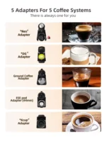 ماكينة صنع القهوة HiBREW 5 في 1 متعددة الكبسولات - Image 4